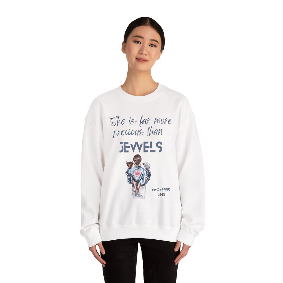 Thumbnail: Faith Based Christian Bible Verse Crewneck Sweatshirt Religious Gift 
