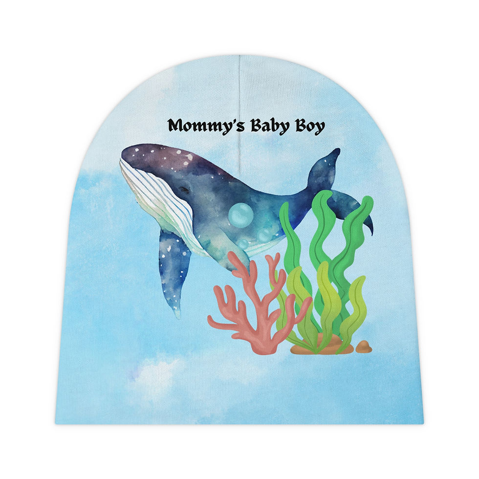 Thumbnail: Mommy's Baby Boy- Baby Beanie 