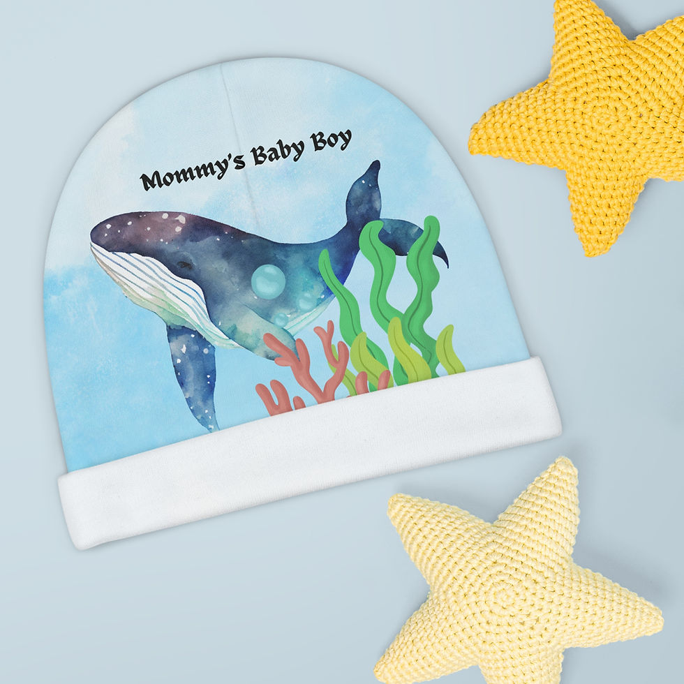 Thumbnail: Mommy's Baby Boy- Baby Beanie 