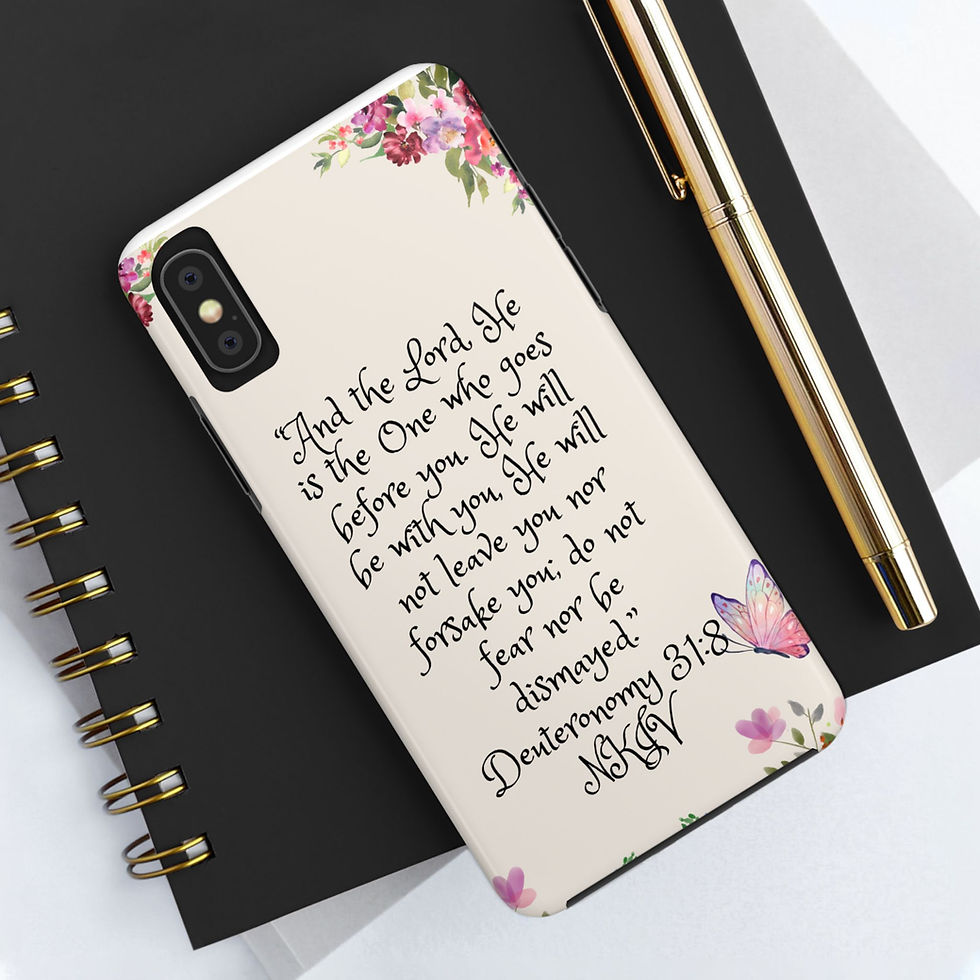 Thumbnail: Deuteronomy Bible Verse Tough Phone Cases