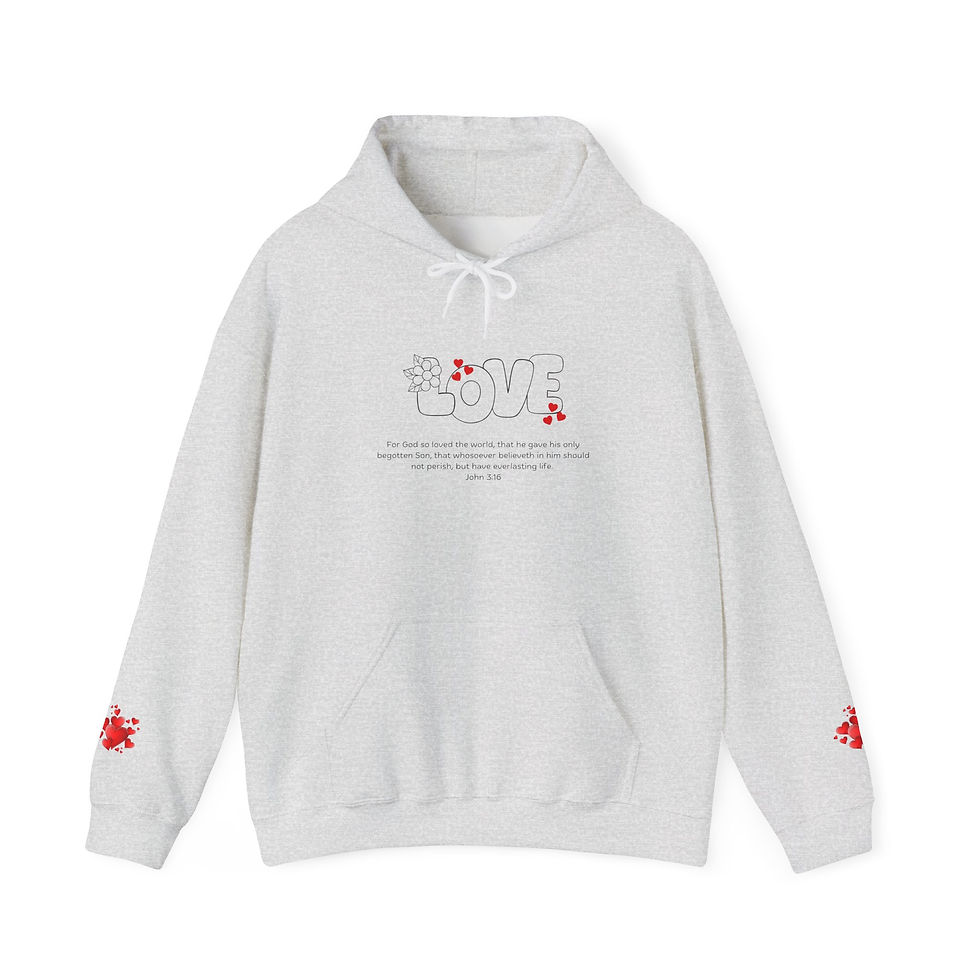 Thumbnail: John 3:16 Faith Based Hooded Sweatshirt