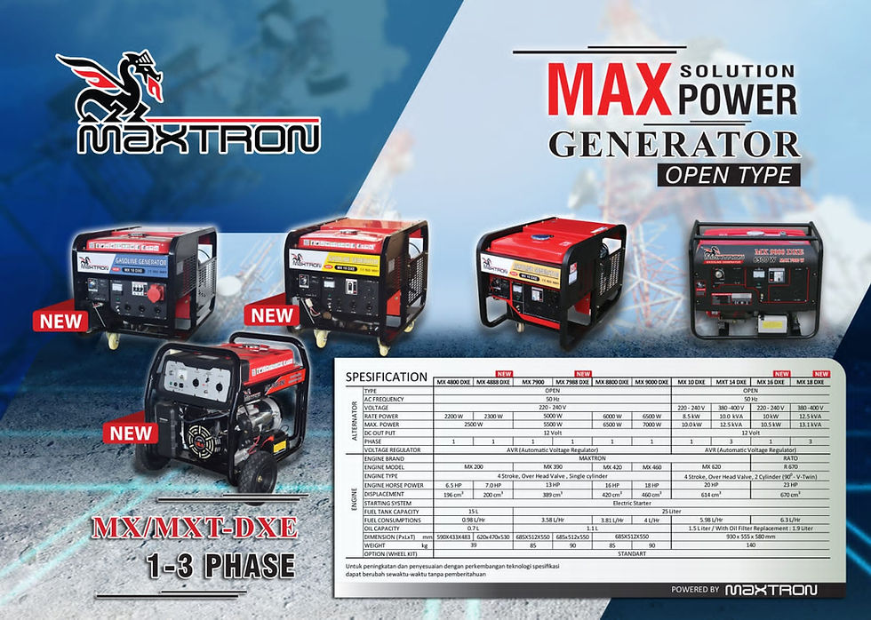 Thumbnail: MAXTRON GENERATOR GASOLINE OPEN