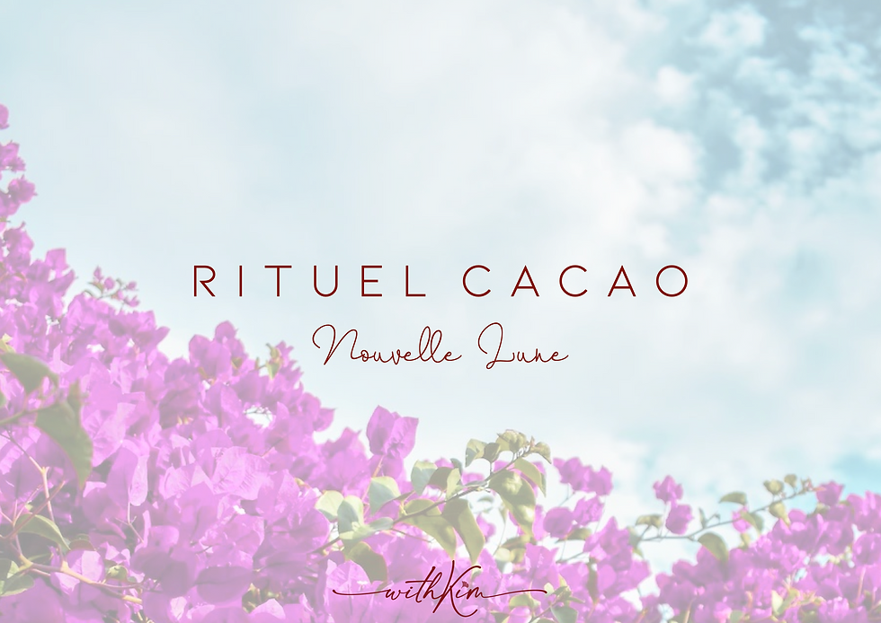 Cacao ritual: new moon
