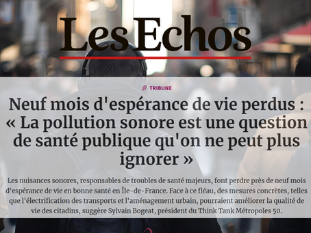 Neuf mois d'espérance de vie perdus : « La pollution sonore est une question de santé publique qu'on ne peut plus ignorer »