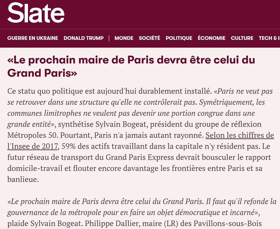 Long format Slate - Métropoles 50