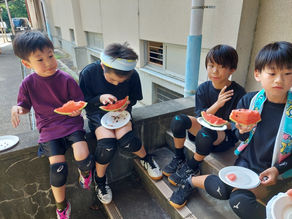 2024/06/29 ジュニアのスイカ割り