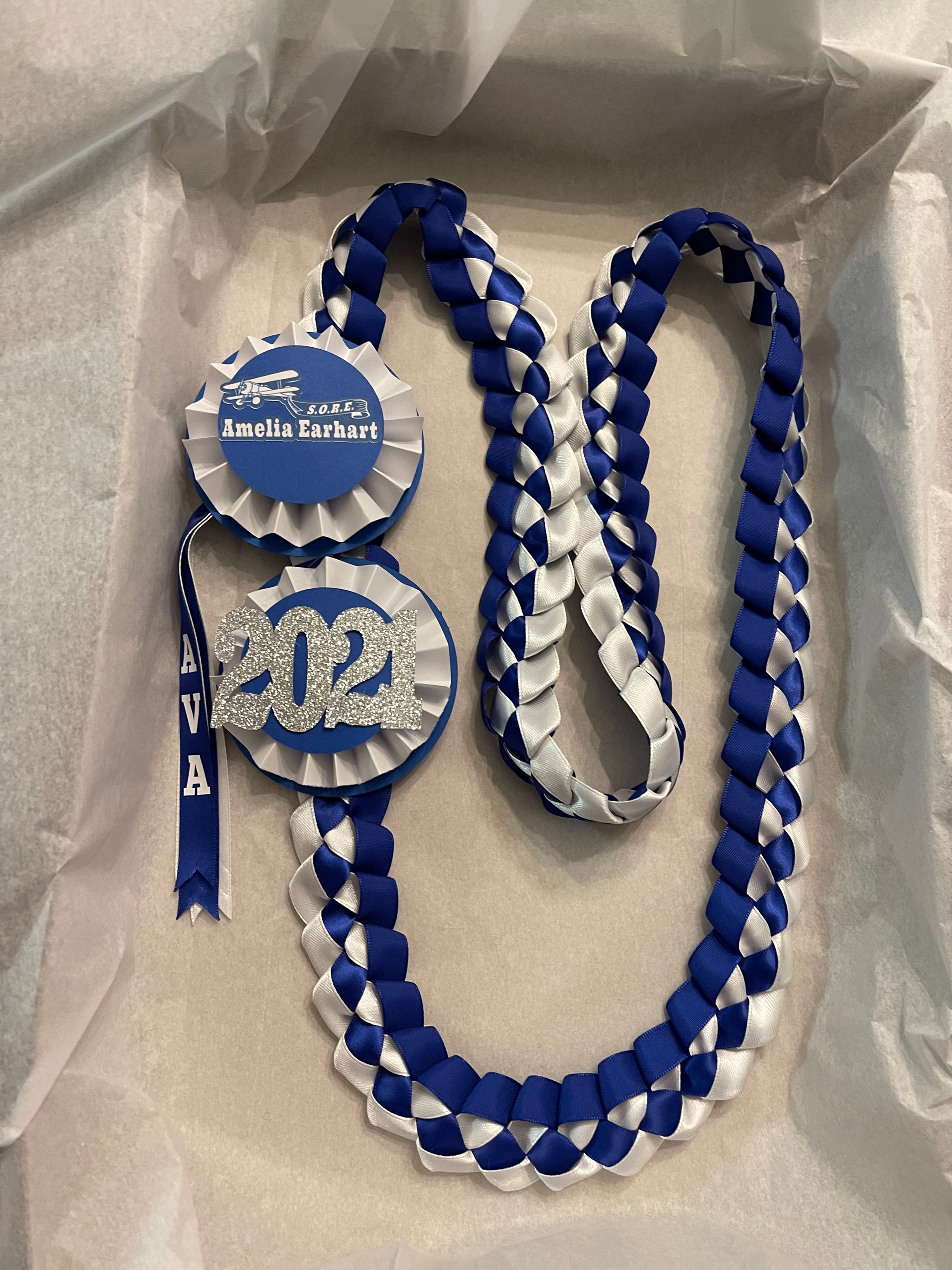 Personalized Ribbon Lei