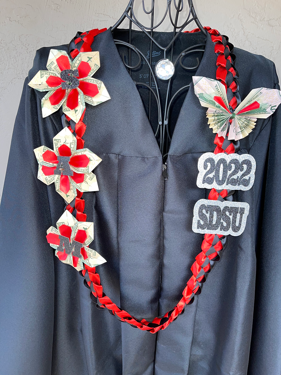 Thumbnail: Graduation Ribbon Lei with Money