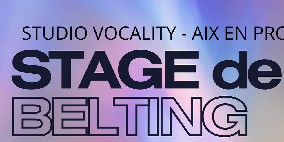 STAGE DE CHANT LE BELTING