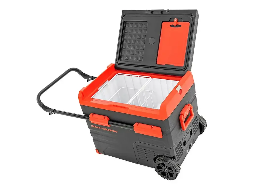 Thumbnail: Rough Country 50L koelkast 12V 110AC Zonnepaneel oplaadbaar