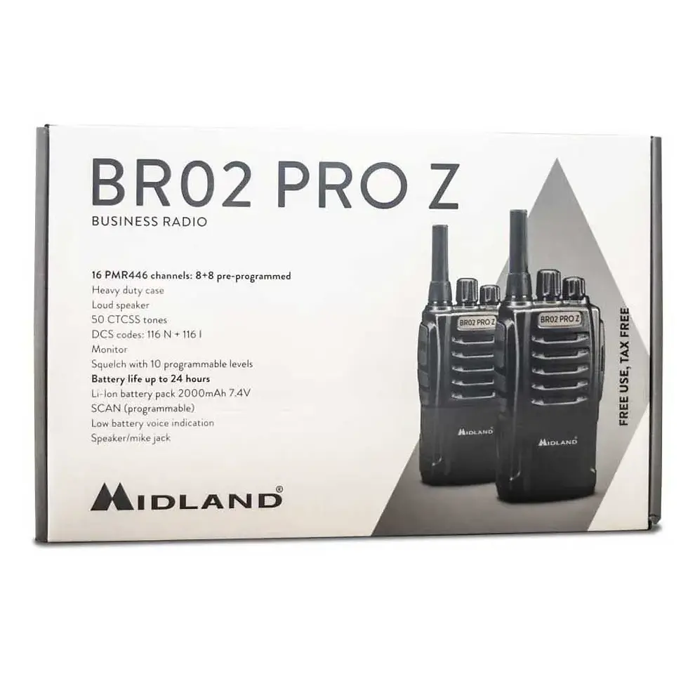 Thumbnail: Midland BR02 PRO Z walkie-talkie