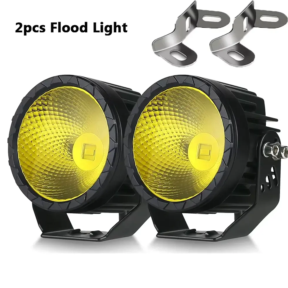 Thumbnail: 4 Inch Led Work Light White Yellow Spotlight