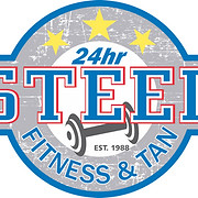 Steelfitnessandtan logo