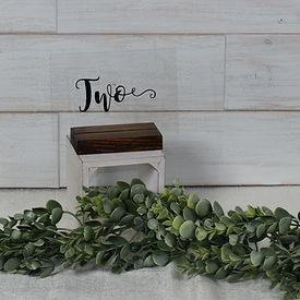 Number Only Table Signs