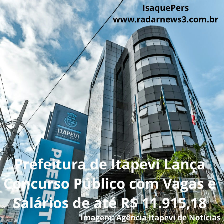 Prefeitura de Itapevi Lança Concurso Público com Vagas e Salários de até R$ 11.915,18