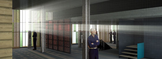 Création contemporaine pour un Coworking et 4 villas en ville.