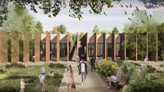 L'agence AM-architectures, basée à Palavas-Les-Flots, recherche et développe un principe de travée béton terre pour un musée d’art à Montpellier.