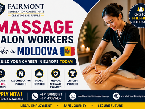 Massage Salon Worker Jobs in Moldova for Filipino Workers – Apply for Overseas Career Opportunities in Europe