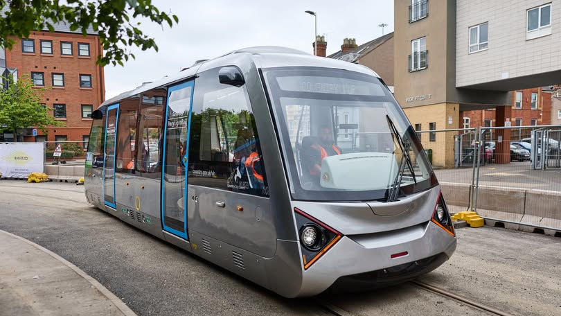 Coventry Very Light Rail on the Coventry Test Track