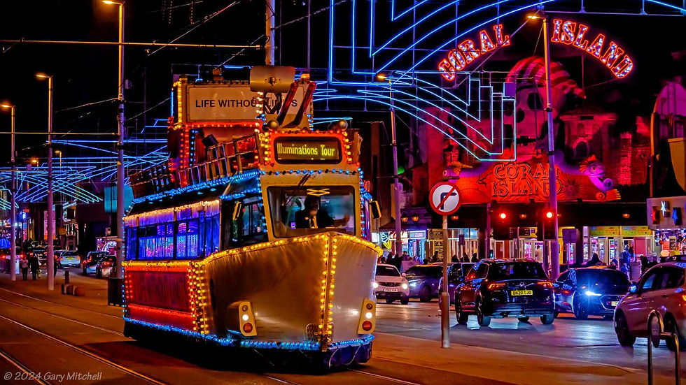 Blackpool Illuminated Tram 'Illuminations Tour.''