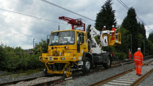 Essential upgrades take place on the overhead lines of the Tyne and Wear metro