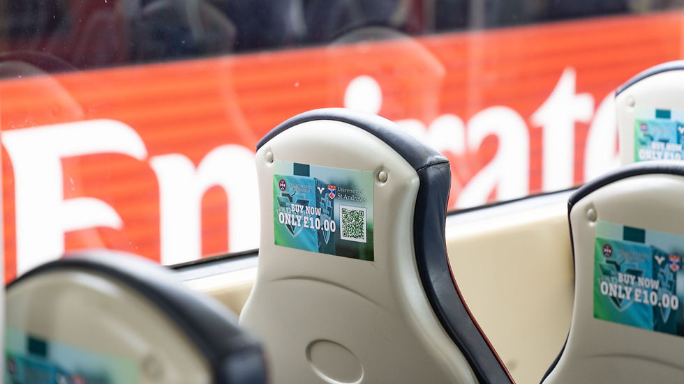 Branded Tram seat - Edinburgh Tram