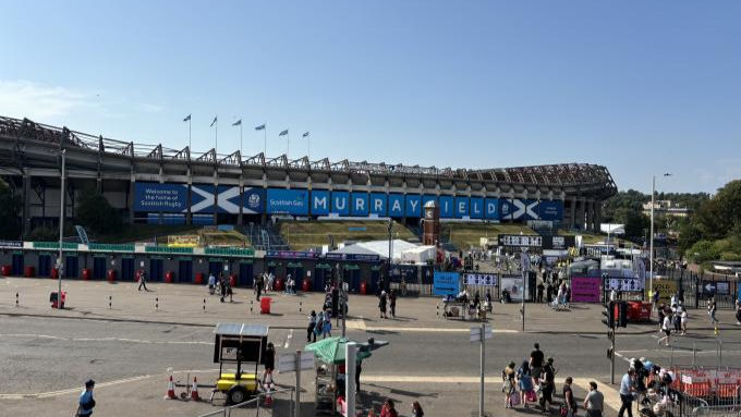 Murrayfield Stadium in Edinburgh