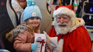 All Aboard for the Santa Tram Express