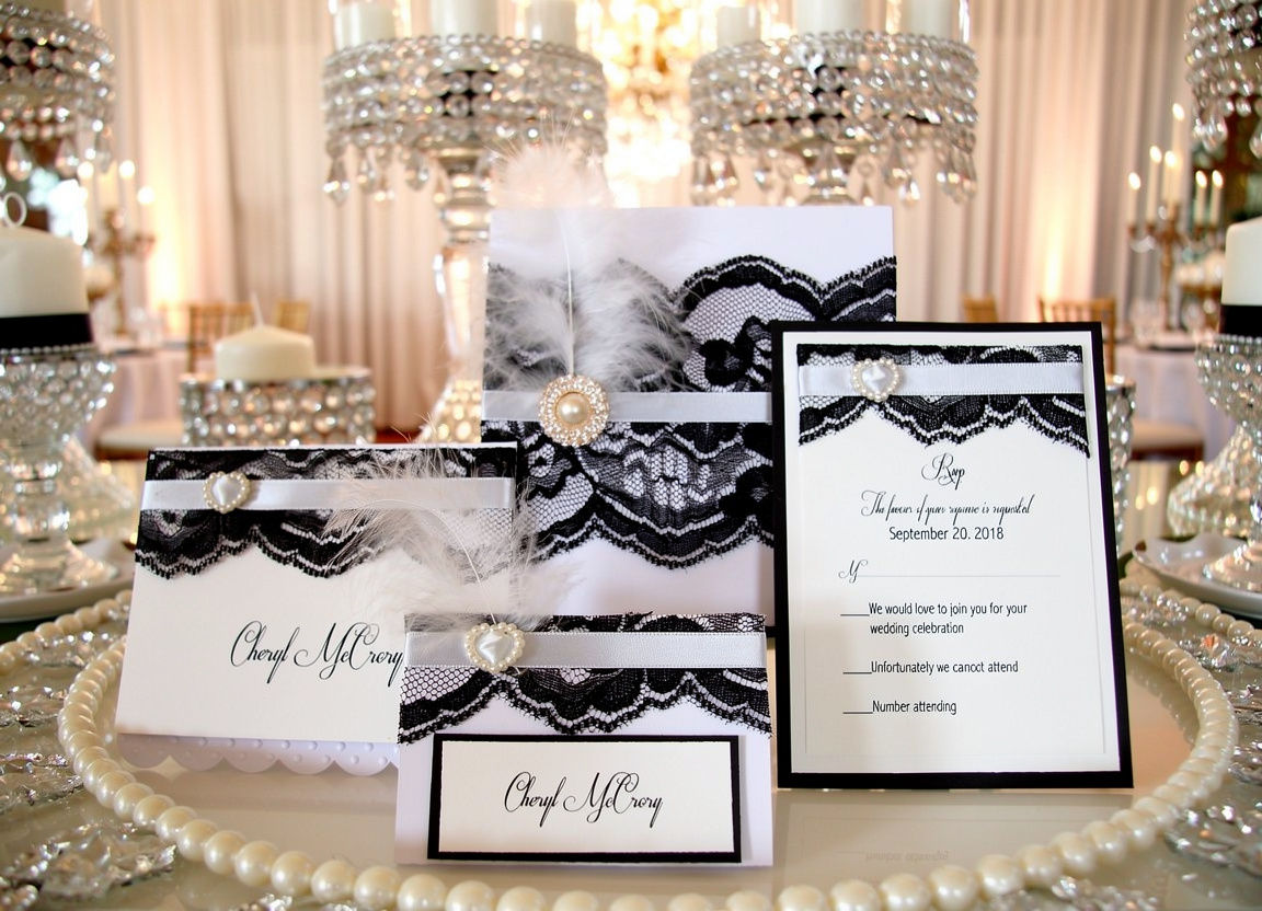 Gatsby Glamour Roaring 20's Wedding and Event Invitation