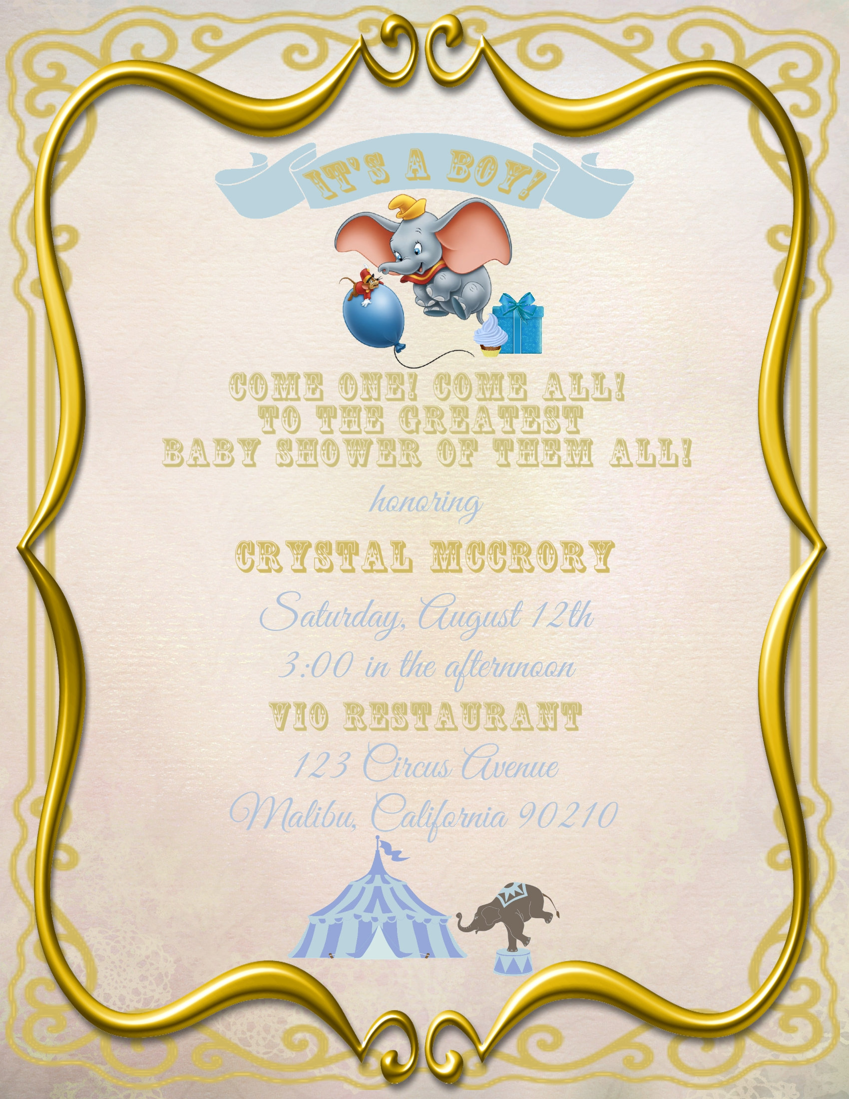 Dumbo Baby Shower Invitation Mysite Dumbo Baby Shower Invitation Mysite