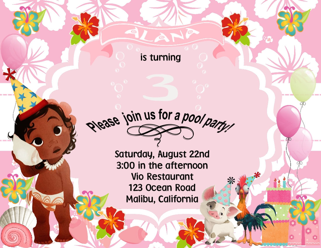 Baby Island Birthday Party Invitation (sold in sets of 10)