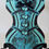 Thumbnail: Tiffany Blue & Black Lace Corset Invitation (sold in sets of 10)
