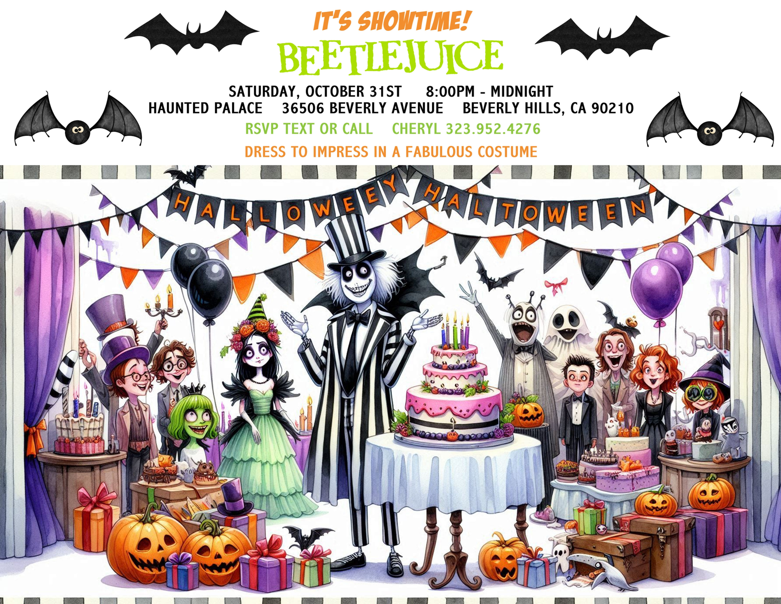 Dead Halloween Party Invitation (sold in sets of 10)