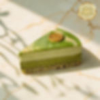 A Piece of Matcha–Mango Cake