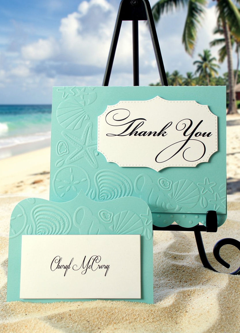 Thumbnail: Embossed Seahorse Wedding and Event Invitation