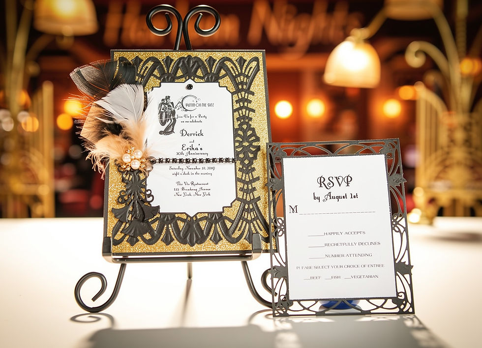 Thumbnail: "Putting on the Ritz!" Art Deco Party / Quinceañera  Invitation