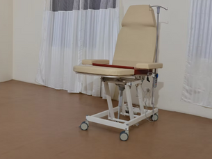 Electrically Operated Phlebotomy Chair Cum Couch On Wheels 2 Axis