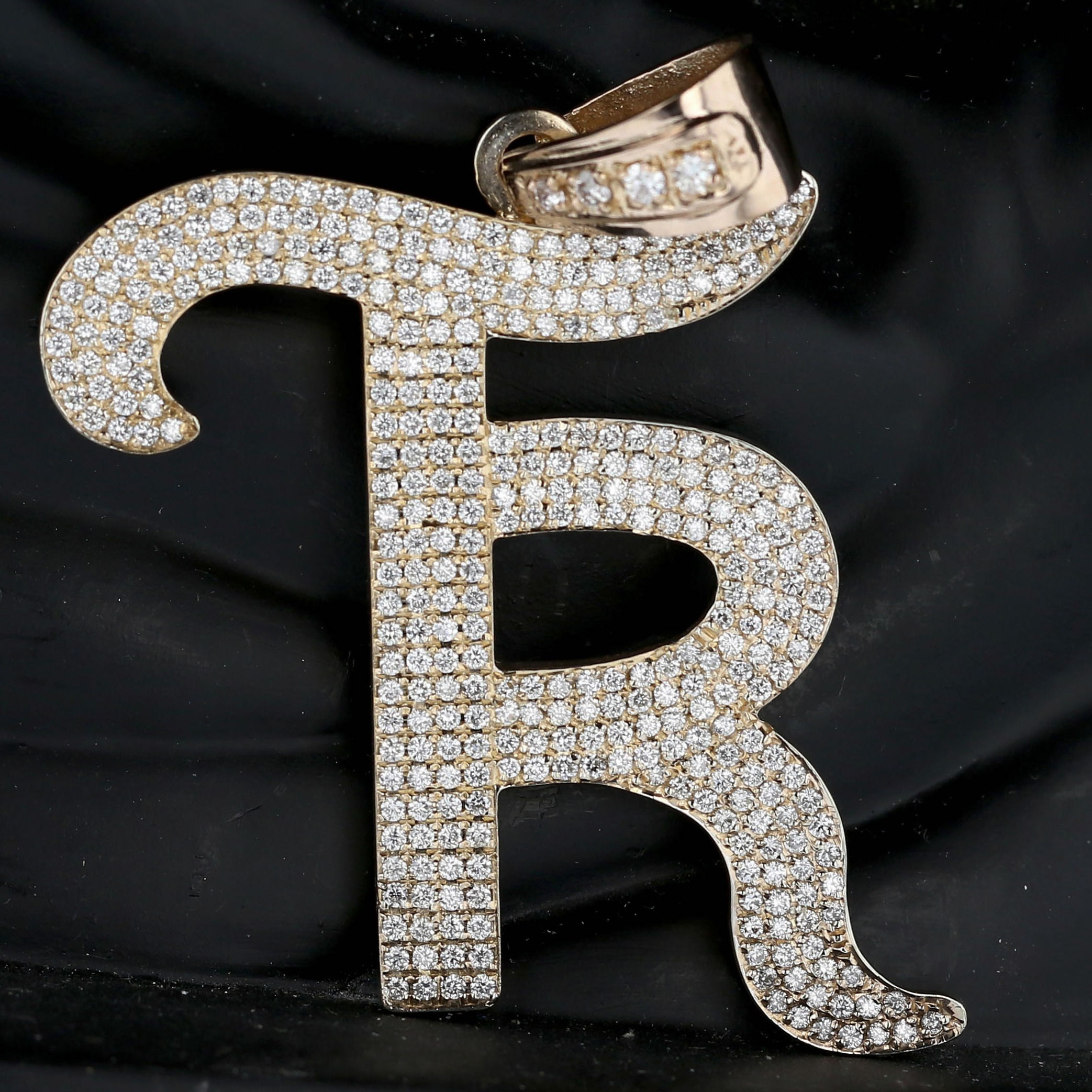 2 Carat TR Initial Diamond Pendant