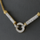 Thumbnail: 1.12CTW Yellow gold necklace with diamonds