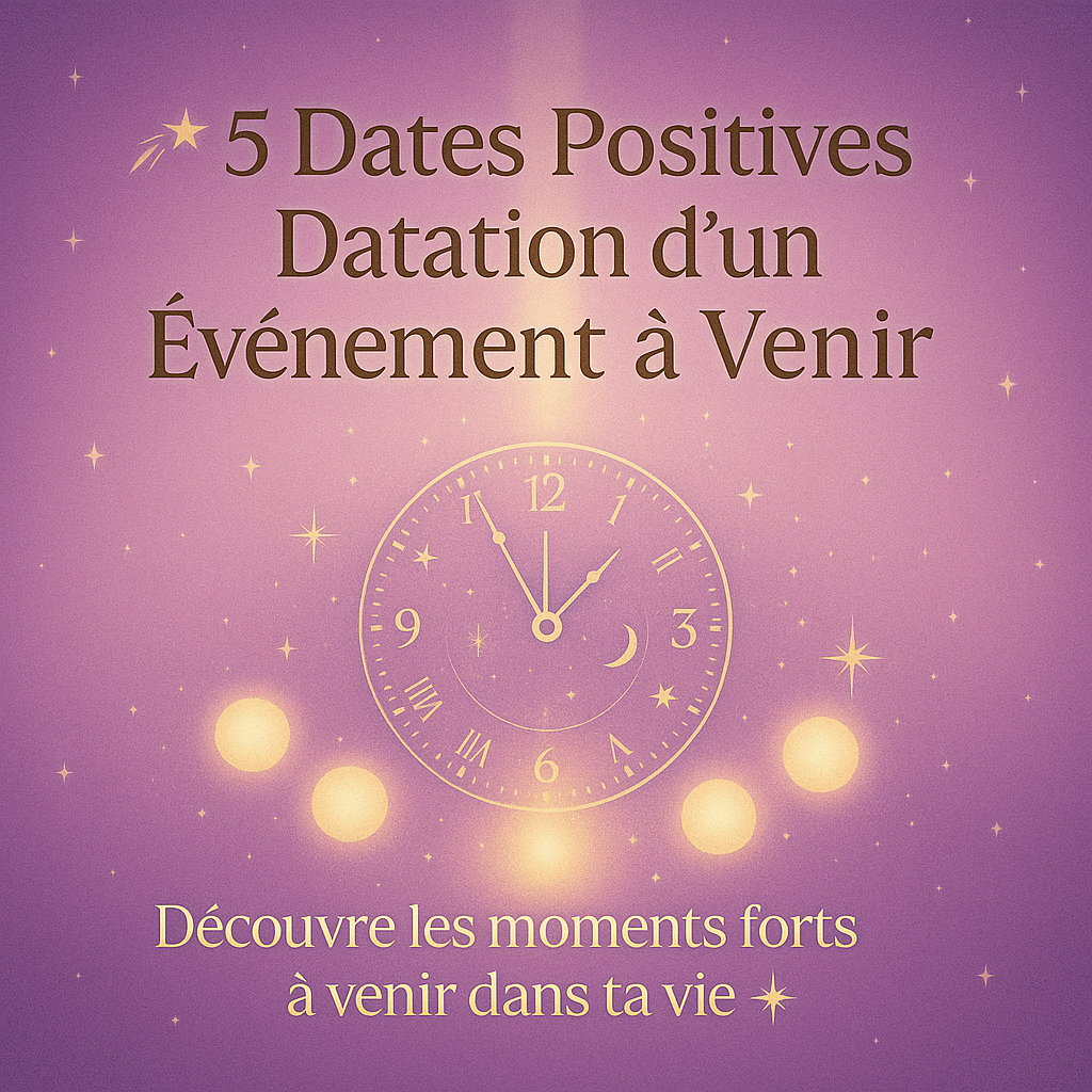 Tirage 5 Dates Positives ou Datation d’un Événement