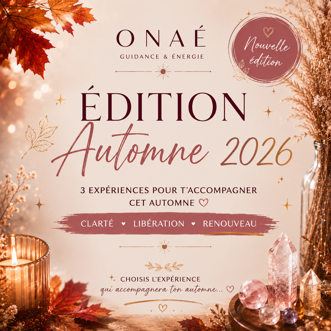 🍂 ÉDITION AUTOMNE 2026 🍂