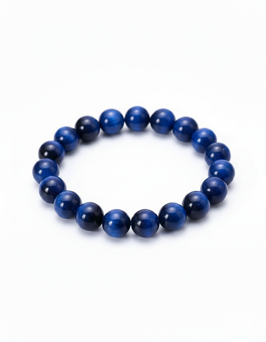 Homme - Bracelet Énergétique – Lapis-Lazuli & Œil de Tigre