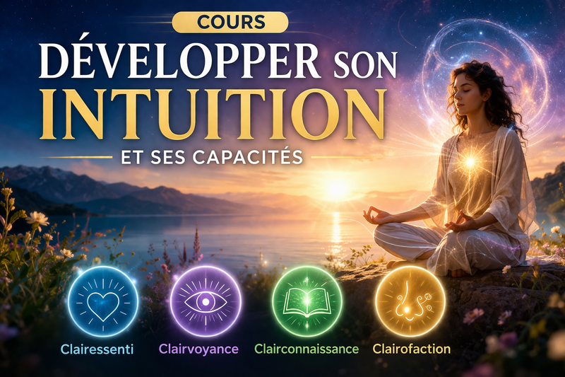 développer son intuition, capacités spirituelles, éveil intuitif, clairressenti, clairvoyance, formation intuition en ligne, développement personnel spirituel, éveil spirituel, guidance intuitive, formation spirituelle débutant