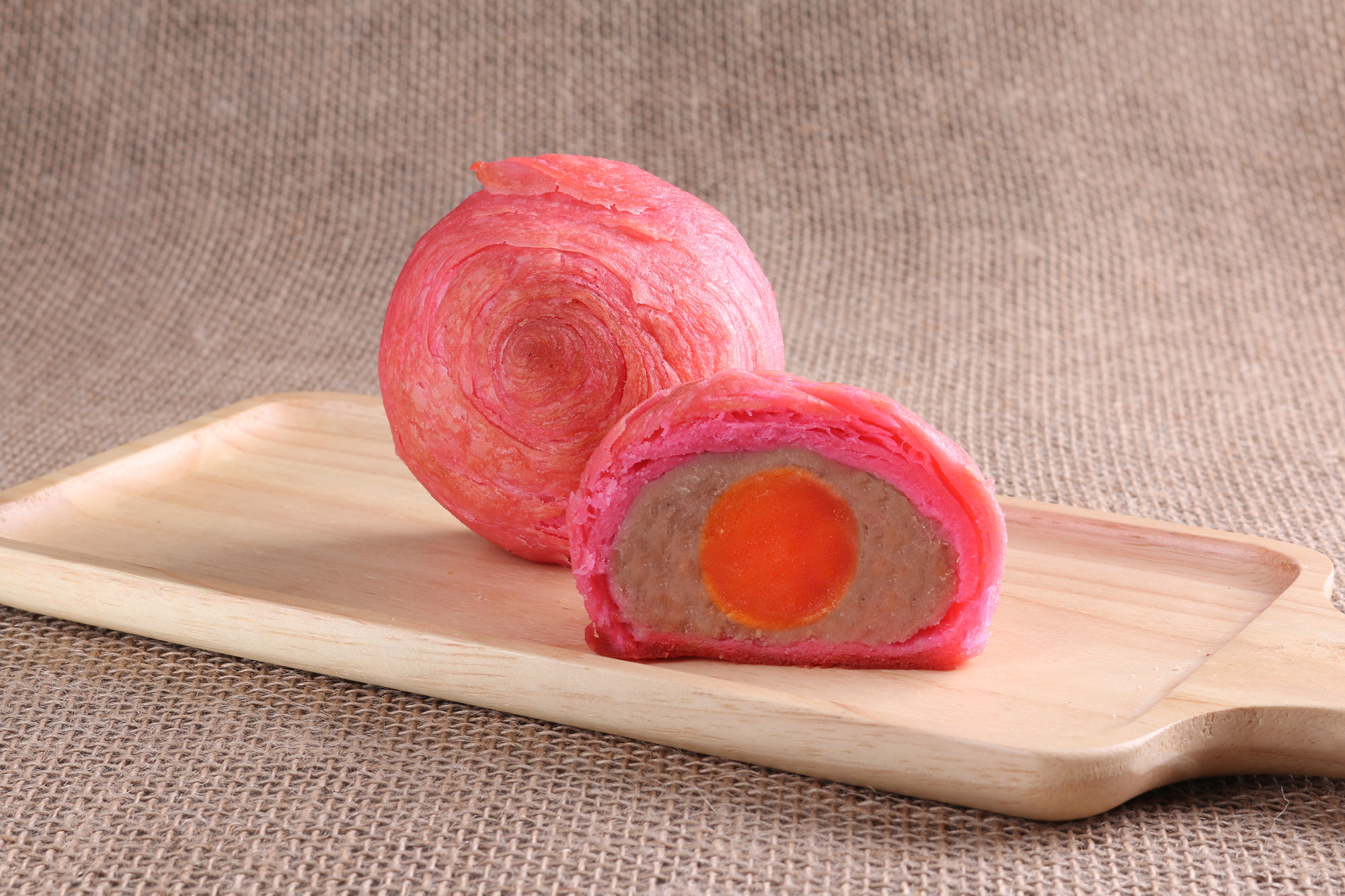 单黄芋泥月饼 1 Yolk Yam Mooncake