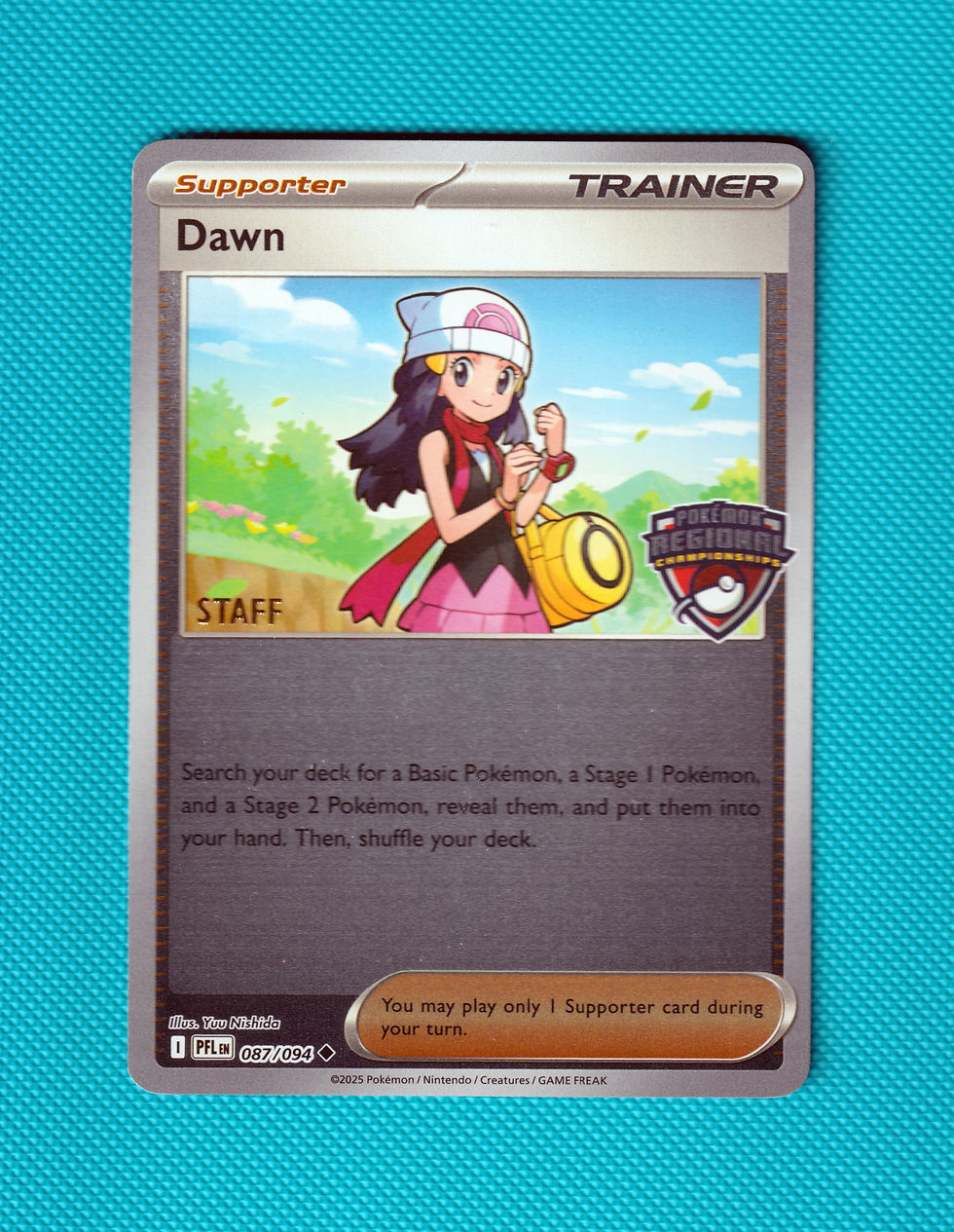Thumbnail: Dawn STAFF Regional Promo Phantasmal Flames MasterSet Rare 087/094