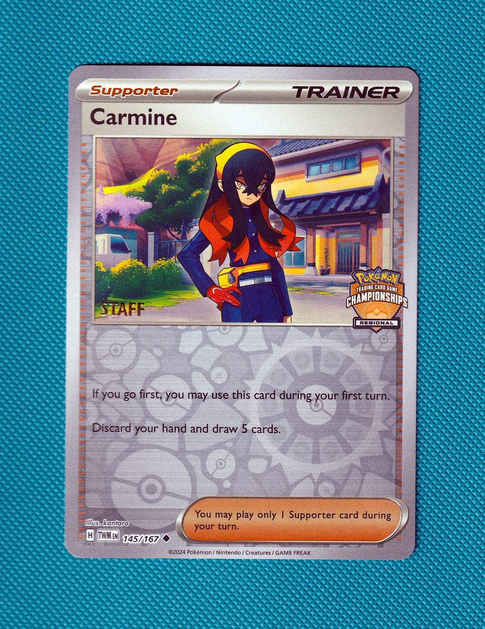 Carmine STAFF Regional Promo Twilight Masquerade MasterSet Very Rare 145/167