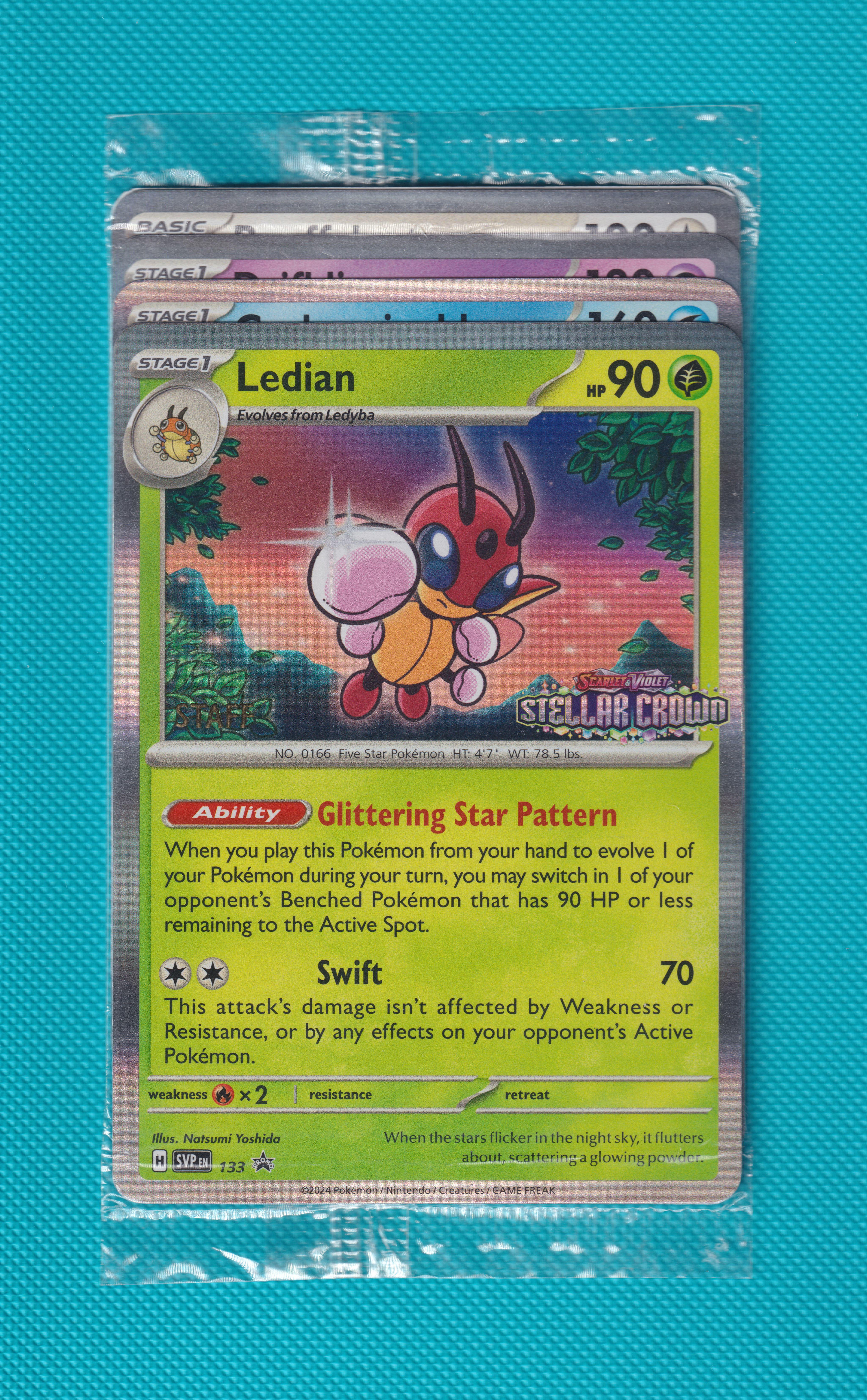Stellar Crown SEALED STAFF Stamped Prerelease Promo Set SVP,133,134,135,136