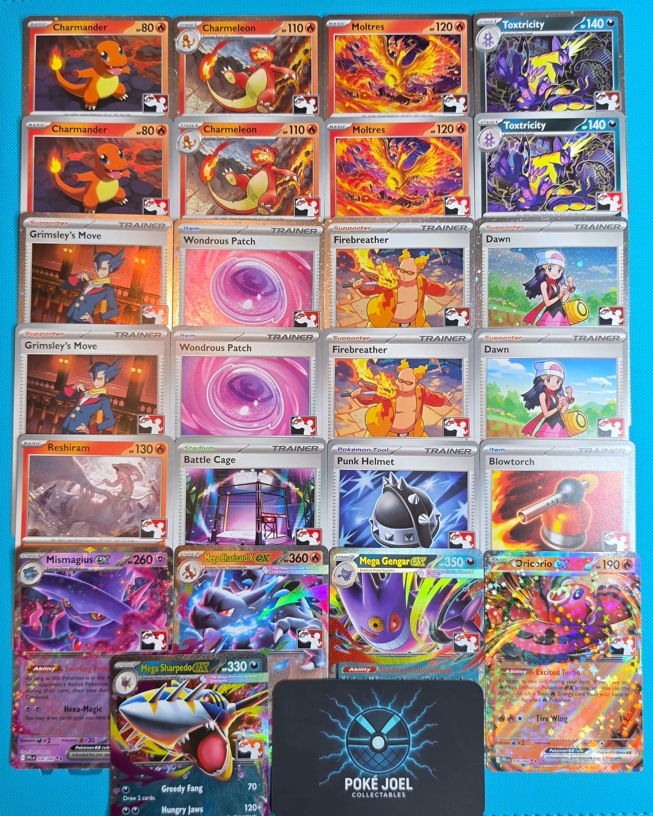 Complete Play! Phantasmal Flames cards from Prize series 9 Play! Stamped