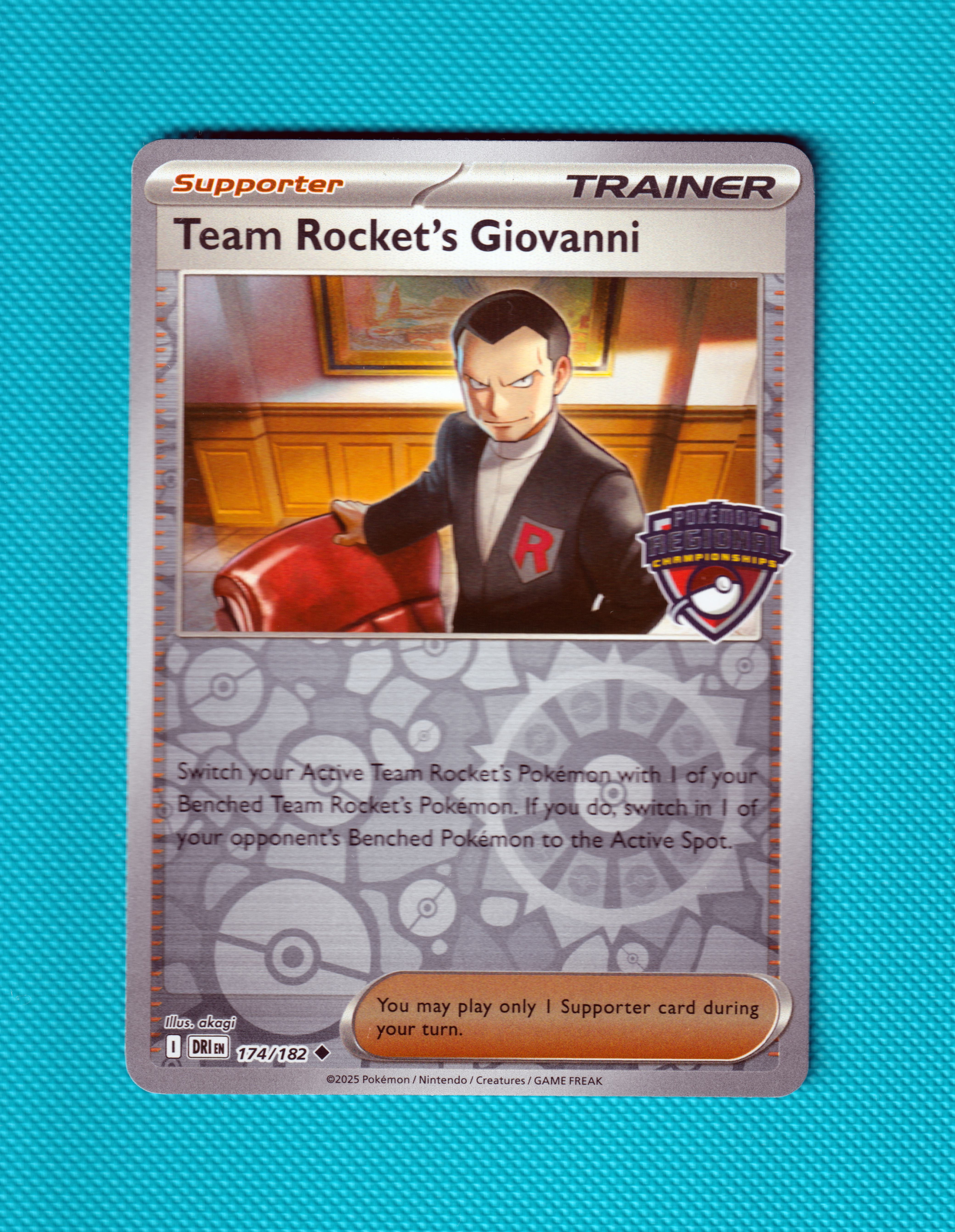 Team Rockets Giovanni Regional Promo Destined Rivals MasterSet 174/182
