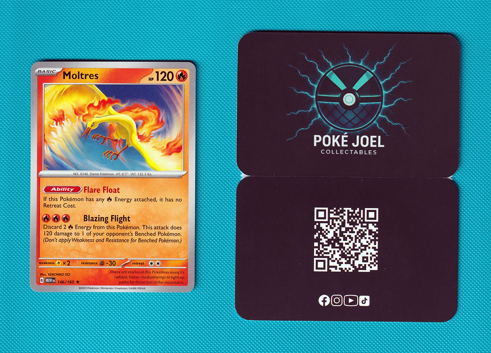 Thumbnail: Moltres 146/165 Non Holo Rare - 151 Masterset ~ From Charizard League Deck